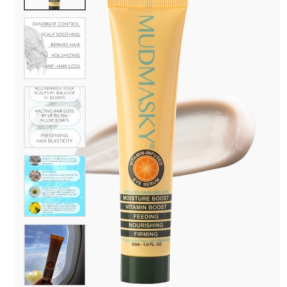 ⭐️$110 VALUE MUDMASKY Set
Serum-Infused Moisturizer & Vitamin-Infused Eye Serum - Picture 4 of 7